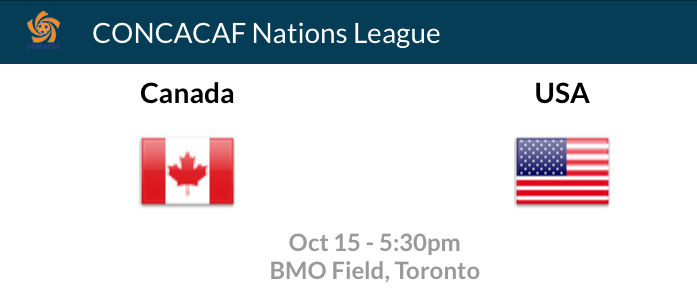Canada USA soccer CONCACAF