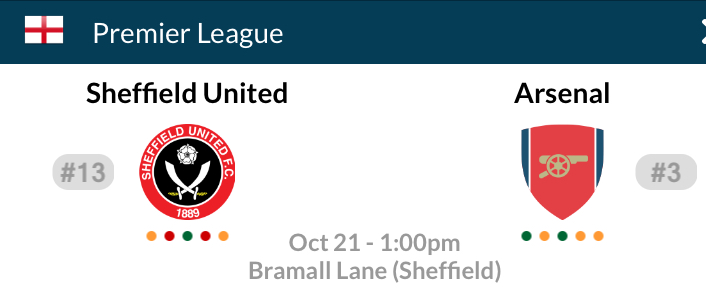 Sheffield vs Arsenal - Celtic on Market